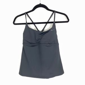 NWT Nike Crossback Tankini Top Black Small